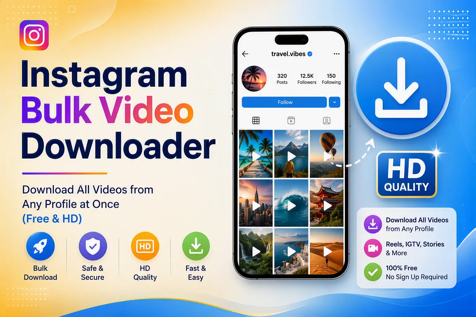 Instagram Bulk Video Downloader
